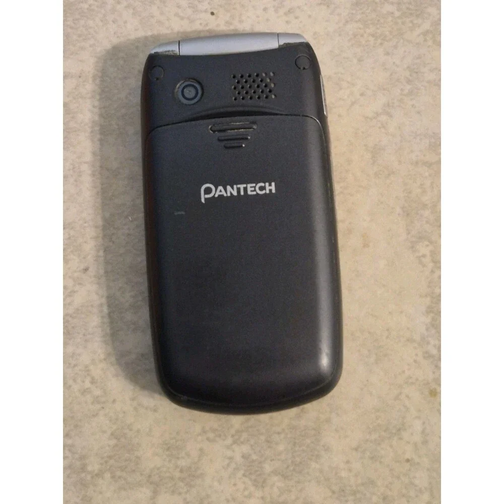 Pantech Breeze C520 Cellular Flip Phone AT&T Black Rare 2009
